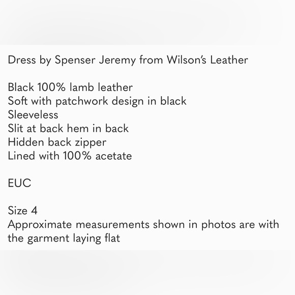 Never worn, new Leather dress - Picture 8 of 8